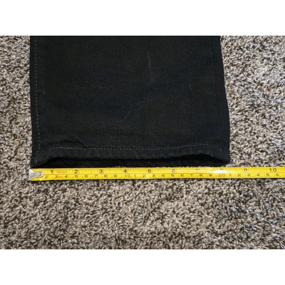 Levis 501 Jeans Mens 34x34 Black Straight Leg Button Fly Denim Grunge Classic